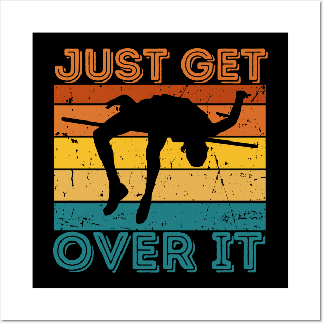 Just Get Over It Pole Vaulting Wall Art by Teewyld